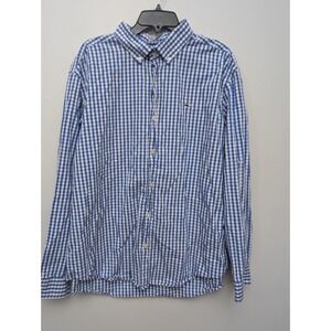 D2 Vineyard Vines Career Casual Classic Fit Whale Blue & White Shirt Sz XXL